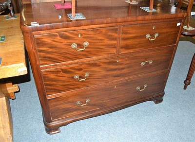 Lot 480 - 19th century three height mahogany chest