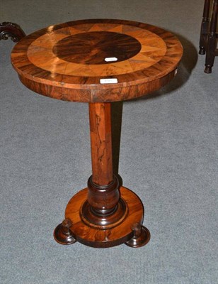 Lot 495 - Early Victorian rosewood pedestal circular table