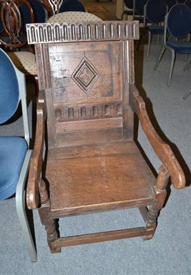 Lot 507 - Oak armchair