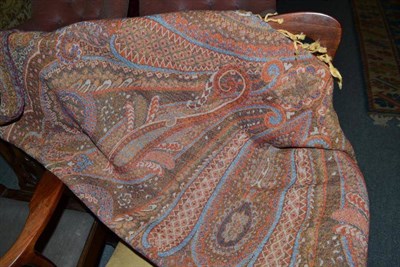 Lot 514 - Large Paisley wool shawl