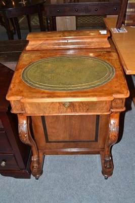 Lot 537 - Victorian walnut Davenport