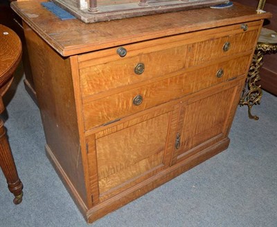 Lot 546 - Ash cabinet with brushing slide