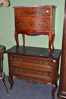 Lot 551 - A reproduction French style chest and another