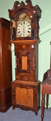 Lot 553 - A Victorian thirty hour longcase clock with enamel dial, for restoration