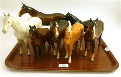 Lot 30 - A collection of seven assorted Beswick horses