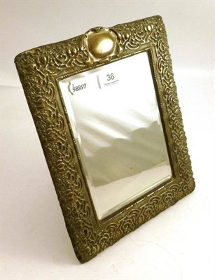 Lot 36 - Art Nouveau silver mirror