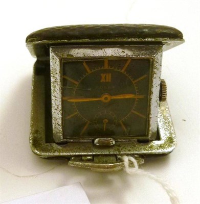 Lot 89 - A chrome purse watch, dial and movement signed Rolex (in a later purse case)