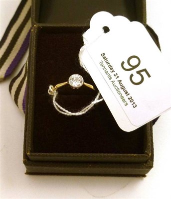 Lot 95 - A diamond solitaire ring, estimated weight 0.50 carat approximately