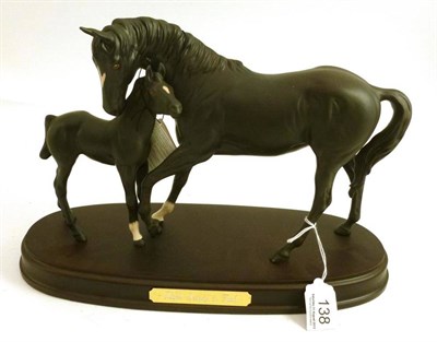 Lot 138 - Beswick figure 'Black Beauty & Foal' (boxed)