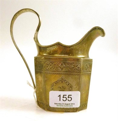 Lot 155 - Silver cream jug, Irish 1787