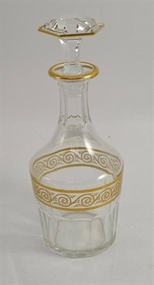 Lot 186 - An early 20th century Baccarat glass decanter with stopper