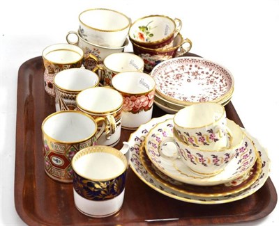 Lot 193 - Collection of early 19th century cups and saucers