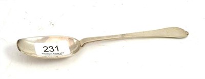 Lot 231 - Silver trefid spoon, dated 1705