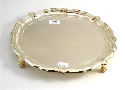 Lot 289 - Silver salver