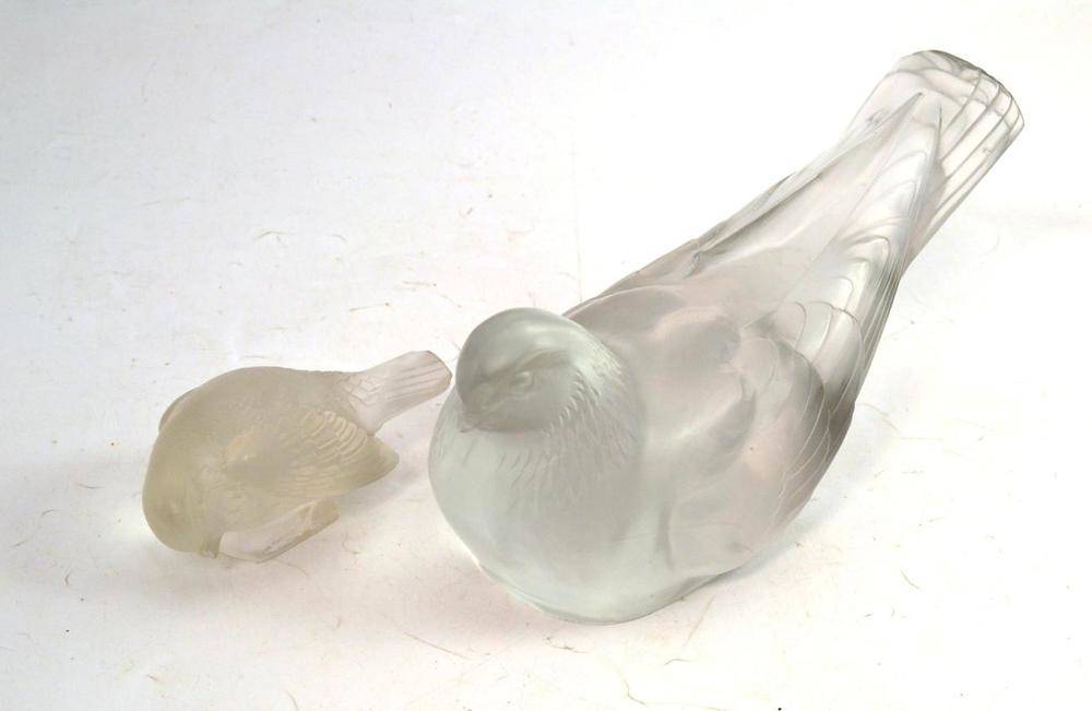 Lot 297 - Two Lalique birds (both a.f.)