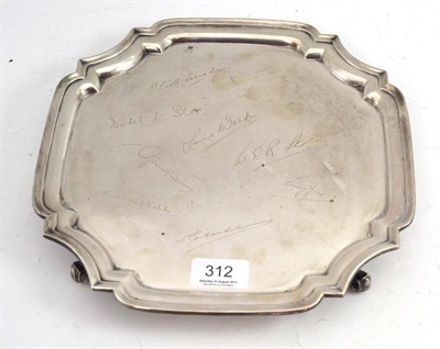 Lot 312 - Silver waiter