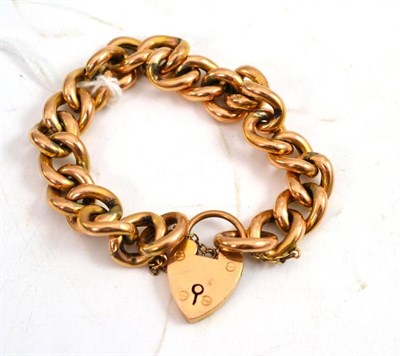 Lot 338 - A 9ct gold curb link bracelet