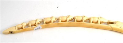 Lot 375 - Ivory elephant bridge