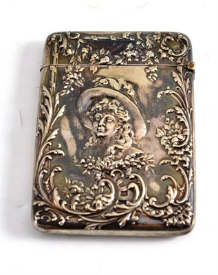 Lot 412 - Silver card case