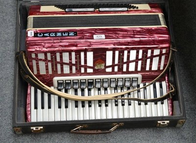 Lot 429 - A piano accordion