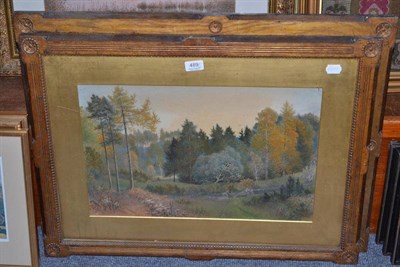 Lot 489 - W Hull, woodland scenes, two signed watercolours