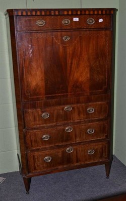 Lot 507 - 19th century Empire style mahogany secretaire abbattant