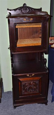 Lot 513 - A late Victorian mahogany music cabinet