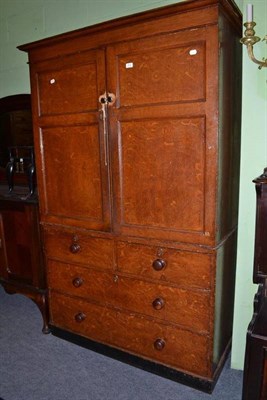 Lot 514 - Victorian scumbled pine housekeeper's cupboard