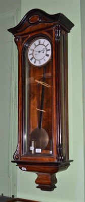 Lot 525 - A Vienna regulator clock