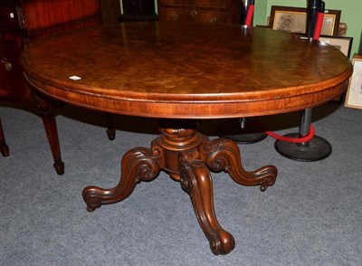 Lot 550 - A Victorian walnut loo table, by repute the property of Sir Alexander Gray