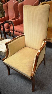 Lot 557 - Edwardian upholstered armchair