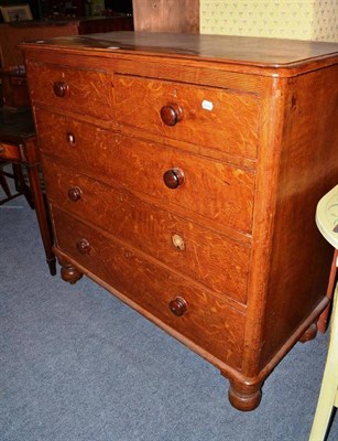 Lot 606 - Victorian scumbled pine four height chest