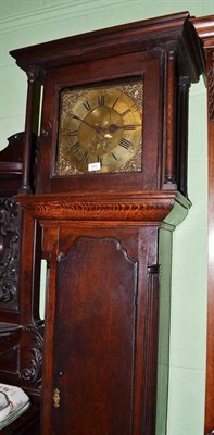 Lot 642 - An oak thirty hour longcase clock, the brass dial inscribed Thos. Fayrer, Lancaster