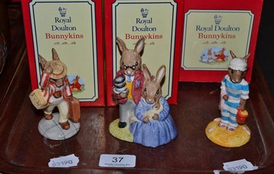 Lot 37 - Twelve boxed Royal Doulton Bunnykins figures