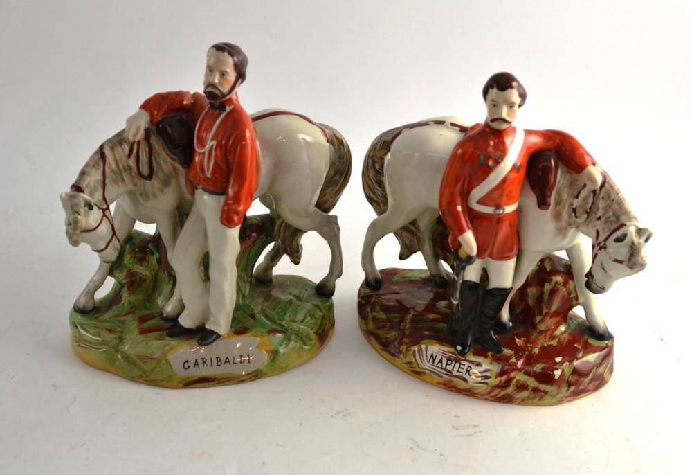Lot 52 Two 20th century Staffordshire figures of