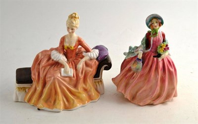 Lot 72 - Two Doulton china figures 'Honey' and 'Reverie' HN2306