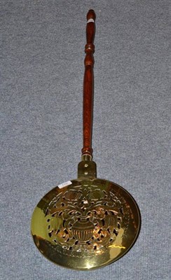 Lot 110 - 19th century brass warming pan