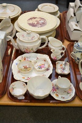 Lot 147 - A tray of Royal Crown Derby 'Derby Posies' teawares and trinkets