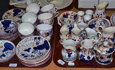 Lot 150 - Two trays of Allertons and Gaudy Welsh tea wares