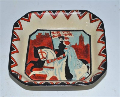 Lot 175 - A rare Maling dish titled 'The Historical Pageant of Newcastle and the North Newcastle upon...