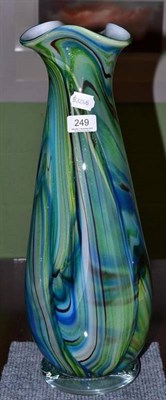 Lot 249 - Large blue Murano style vase