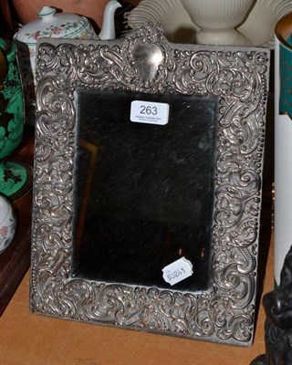 Lot 263 - Silver framed mirror