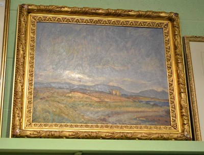 Lot 272 - Oil on panel, 'The Fort Cymmesan Bay Anglesey', inscribed to verso Henry Carr 1932