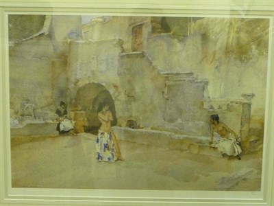 Lot 382 - After Sir William Russell Flint RA, PRWS, RSW, ROI, RE, NS (1880-1969)  ";Models in an Italian...