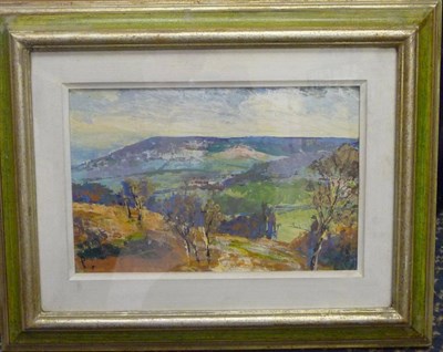 Lot 434 - Attributed to William Philp (20th/21st Century) ";Boltby from Littlemoor";  Indistinctly signed and