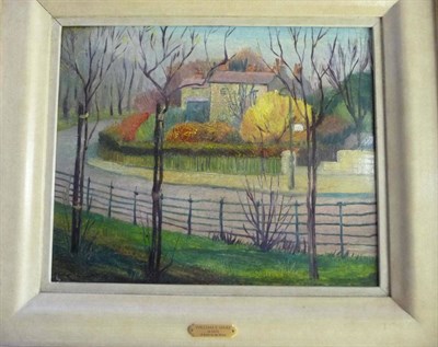 Lot 448 - William Edward Ware (1915-1997) ";A Bend in the Road"; Inscribed and titled on a plaque, oil on...