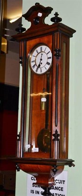 Lot 451 - A Vienna style drop dial wall clock