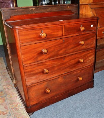 Lot 469 - A Victorian mahogany four height chest of drawers