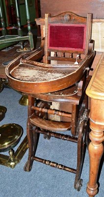 Lot 479 - A child's high chair