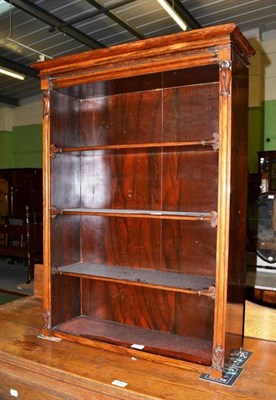 Lot 487 - 19th century rosewood wall shelf